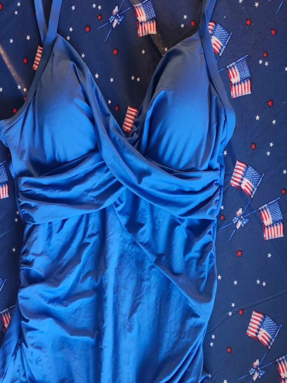 Jantzen Blue One Piece Swimsuit